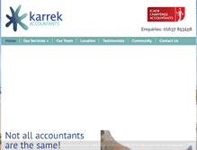 Tablet Screenshot of karrekaccountants.com
